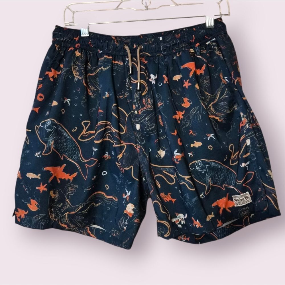 Baja Llama Neptune Stretch Swim Shorts With Zippered Pockets Mens XXL